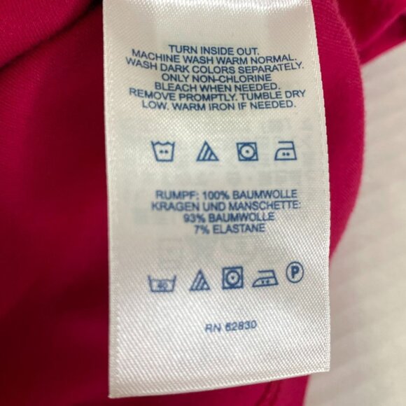 Land's End Womens Fusia Long Sleeve Mock Turtleneck T-Shirt Size S Office Casual - Picture 4 of 8